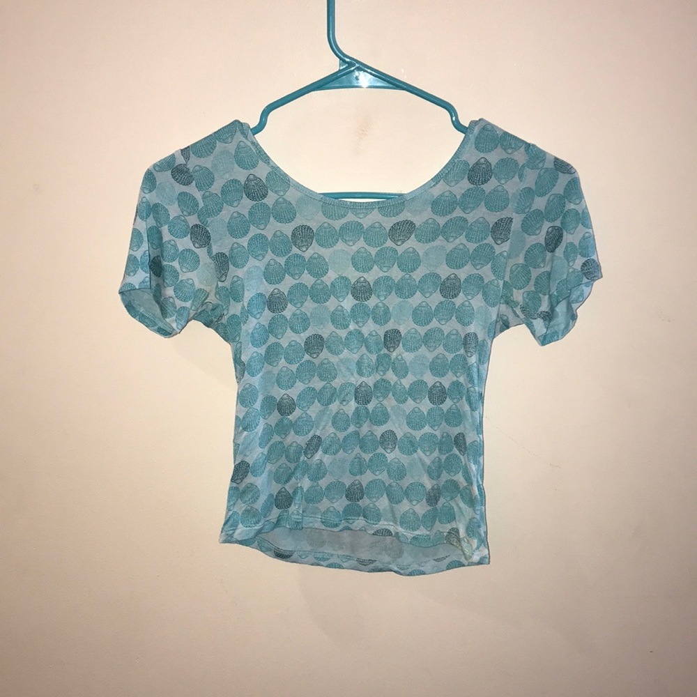 Crop top with string back